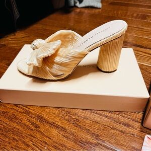 Loeffler Randall Women's Penny Pleated Almond Heeled Sandals